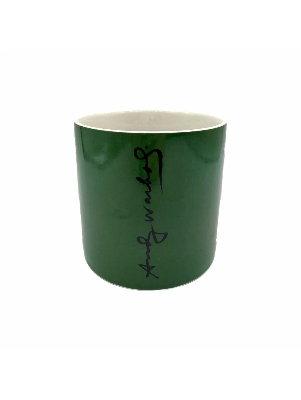 Block Art Andy Warhol Signature Edition Green Tomato Rice Soup Can Coffee Mug